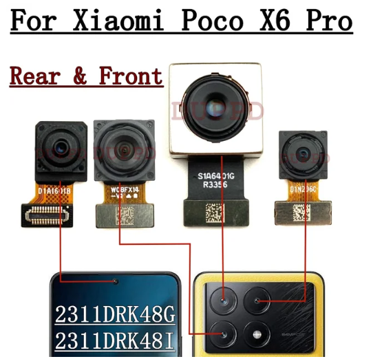 X6 PRO CAMERAS الكامرات الأمامية و الخلفية بوكو اكس 6 برو