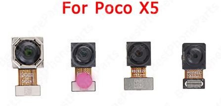 x5 cameras الكامرات الأمامية و الخلفية بوكو اكس 5