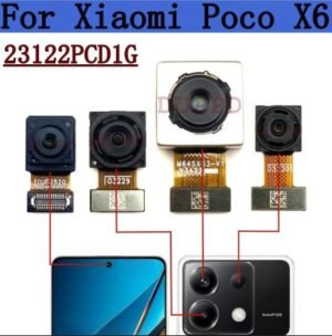 الكامرات الأمامية و الخلفية بوكو اكس 6